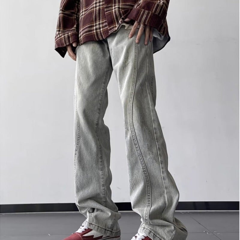 Unisex Casual Daily Denim Jeans - Image 1
