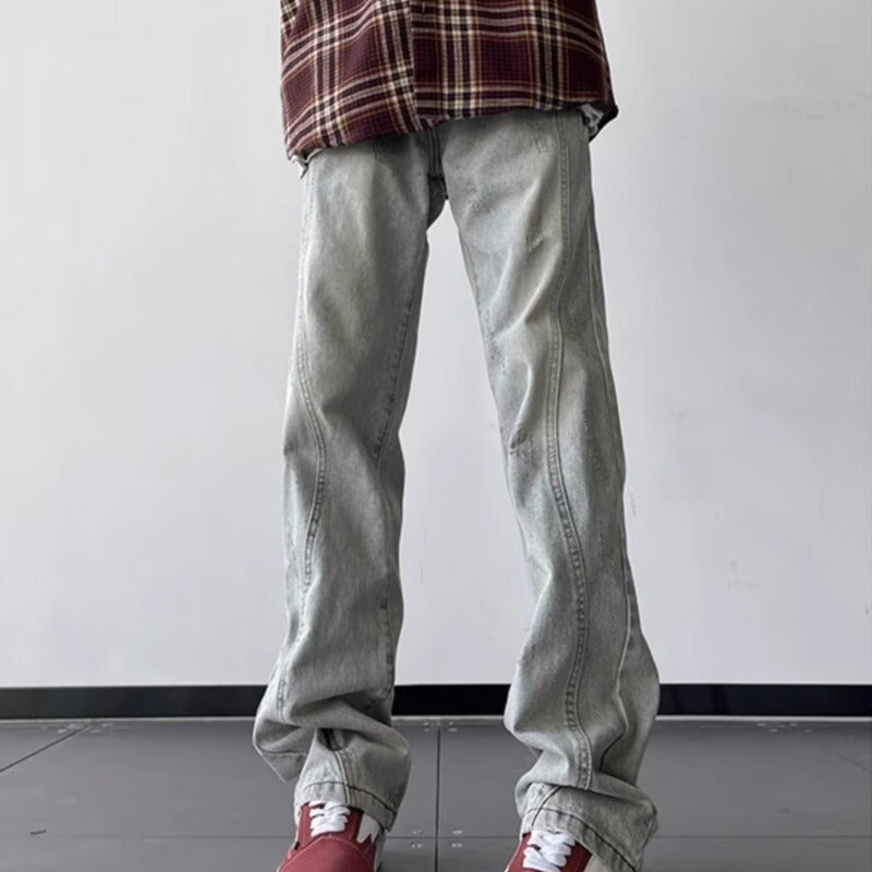 Unisex Casual Daily Denim Jeans - Image 3