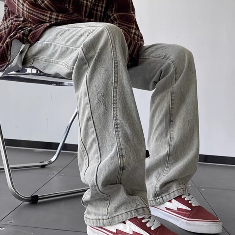 Unisex Casual Daily Denim Jeans - Image 5