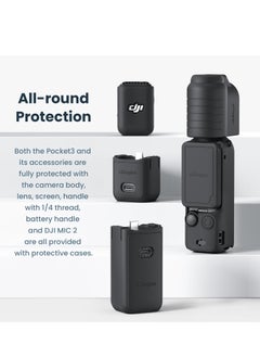 Generic SYOSI for DJI Osmo Pocket 3 Soft Silicone Case, Silicone Protective Case Cover for DJI Pocket 3 Camera, Scratch - Resistant Protective Sleeve for DJI Pocket 3 Accessories (Black)  - Image 5