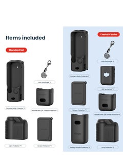 Generic SYOSI for DJI Osmo Pocket 3 Soft Silicone Case, Silicone Protective Case Cover for DJI Pocket 3 Camera, Scratch - Resistant Protective Sleeve for DJI Pocket 3 Accessories (Black)  - Image 2