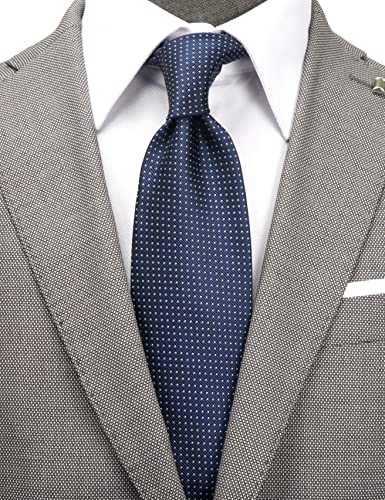 ZENXUS Extra Long Ties for Big and Tall Men, 63 inch XL Long Neckties, Blue, Grey, Purple, 4-Pack - Image 4