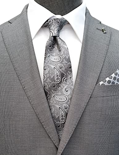 ZENXUS Extra Long Ties for Big and Tall Men, 63 inch XL Long Neckties, Blue, Grey, Purple, 4-Pack - Image 3