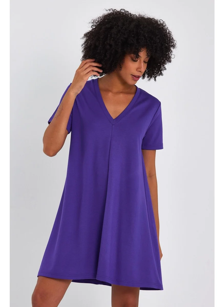 الكسندر جاردي V-Neck Tunic Dress (B23-002100)