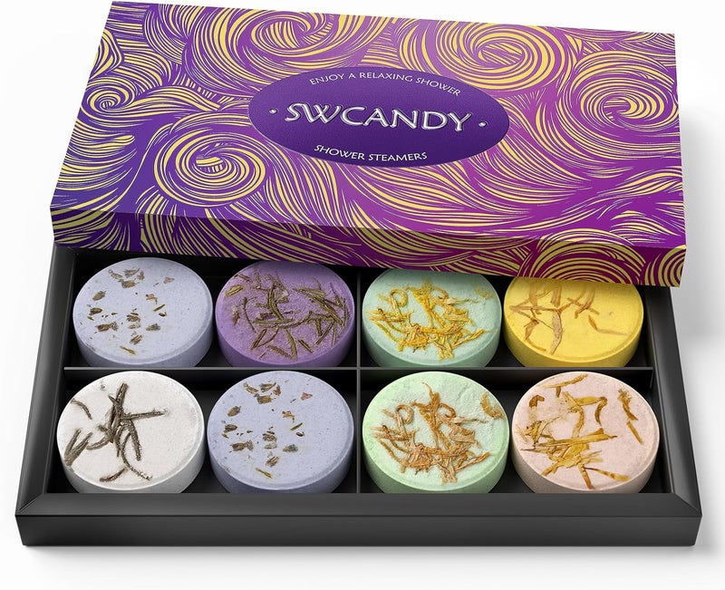 SWCANDY Aromatherapy Shower Steamers - 8 Pcs Gift Set - Image 1