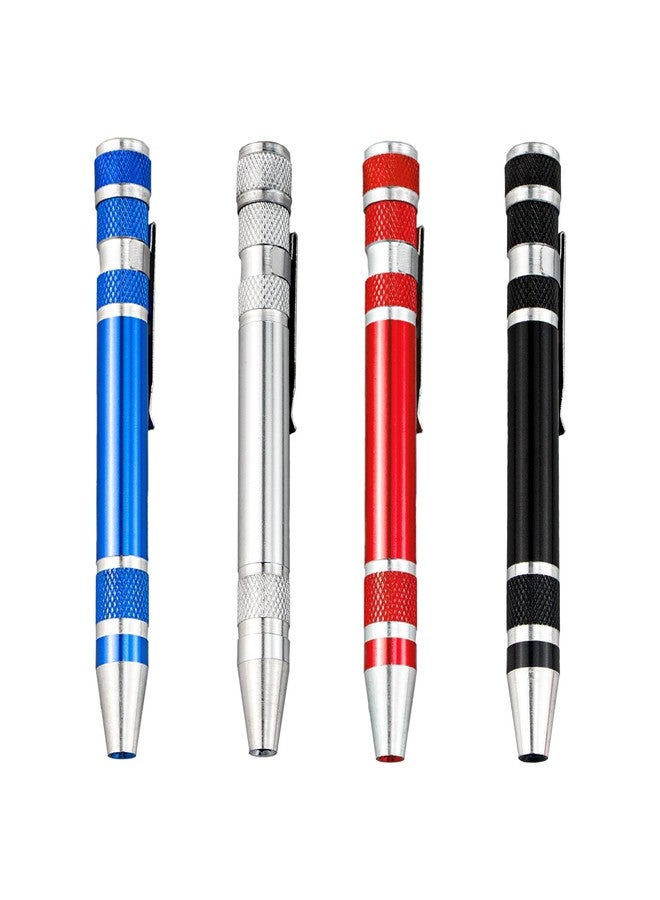 lygchii 4 PCS Pen Screwdriver, 8 In 1 Multitool Pen Screwdriver Mini Screwdriver Set Handy Tool, Magnetic Portable Screwdriver for Repairing Installing Hand Tool - Image 5