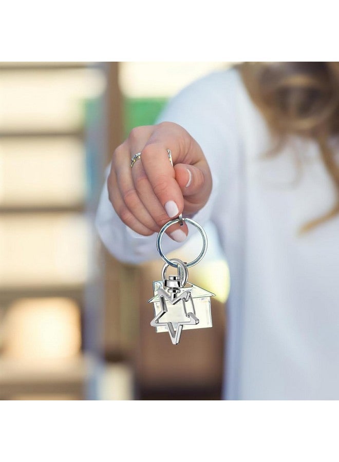 PALAY® 50Pcs Star Key Rings, Metal Loops Rings Open Jump Ring Connector Key Rings for Jewelry Findings, Making Spring Rings, Art and Craft, DIY, Making Handbag Keychain - Image 5