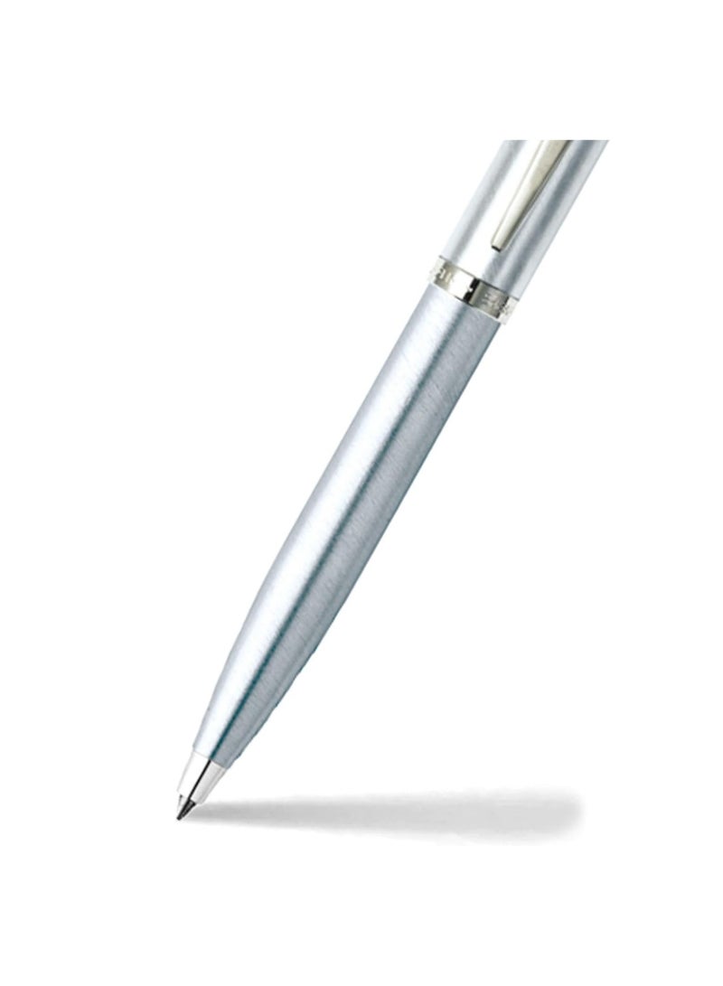 SHEAFFER Ballpoint Pen With Twist Mechanism Matte Brushed Chrome - Image 2