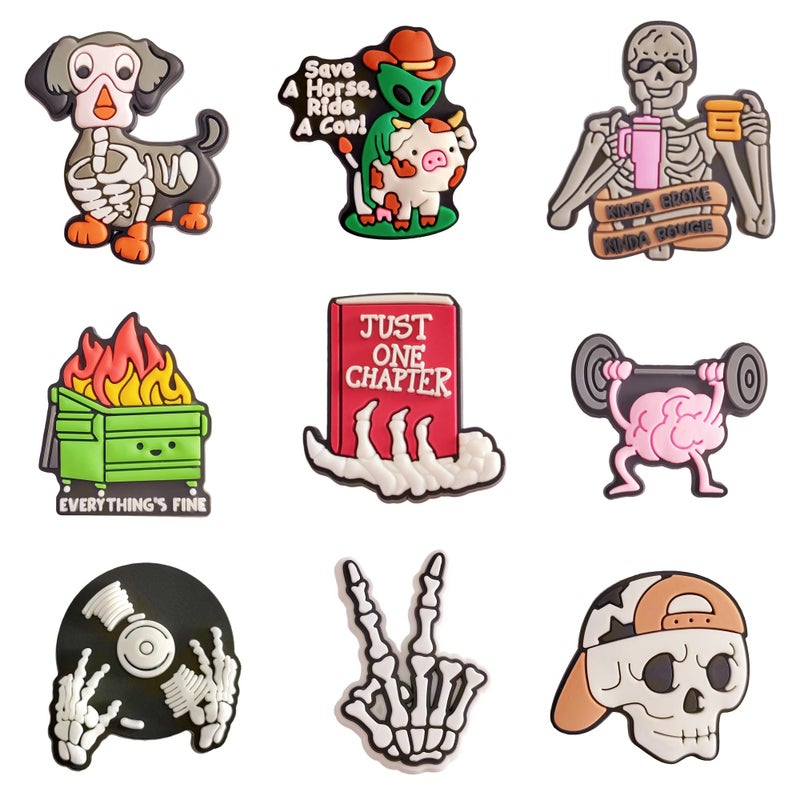 YMHOETS 30pcs Funny Shoe Charms for Men Women Horror Clogs Charms Accessories for Girls Boys Shoe Decoration Party Favor - Image 3