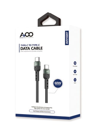 Type-C to Type-C charging cable, made of cut-resistant silicone, fast charging, 1 meter, 60 watts with a data transfer speed of 480 megabits per second, from Avoo - pzsku/ZD1C6B6C9B835A0041F2AZ/45/_/1733579324/5a244b5e-c043-494d-83fe-eb11a5788a5a