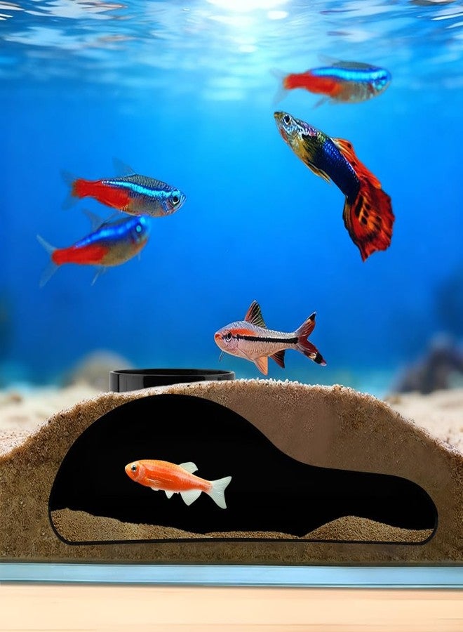 Giyochie Aquarium Decor, Shrimp Dome Hide & Habitat, Aquarium Tunnel Cave, Natural Curve Underground Hideout for Shrimp, Guppy, Fish Tank Decor & Viewing Accessories - Image 2