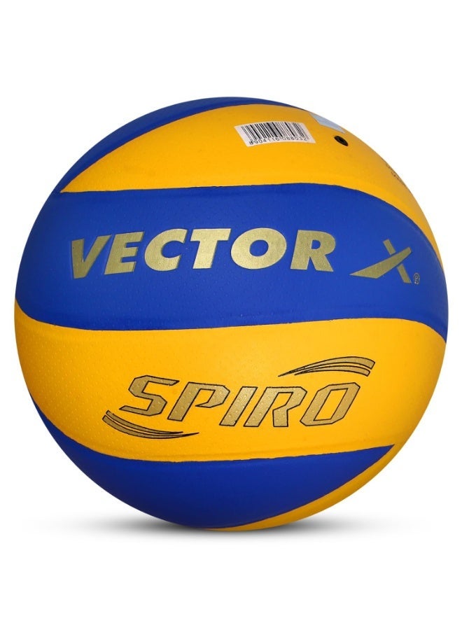 Vector X Spiro Emboss PU Pasted 8 Panels Volleyball (Size-4) - Image 1
