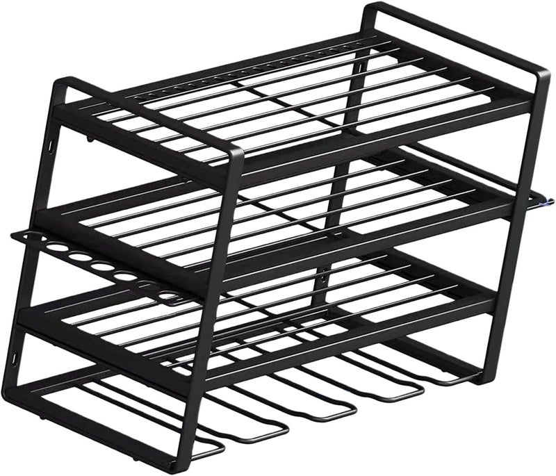 Wall Mounted Electric Tool Rack Space Efficient Garage Workshop Mild Steel 150Lbs Capacity Steel Holder - Image 5