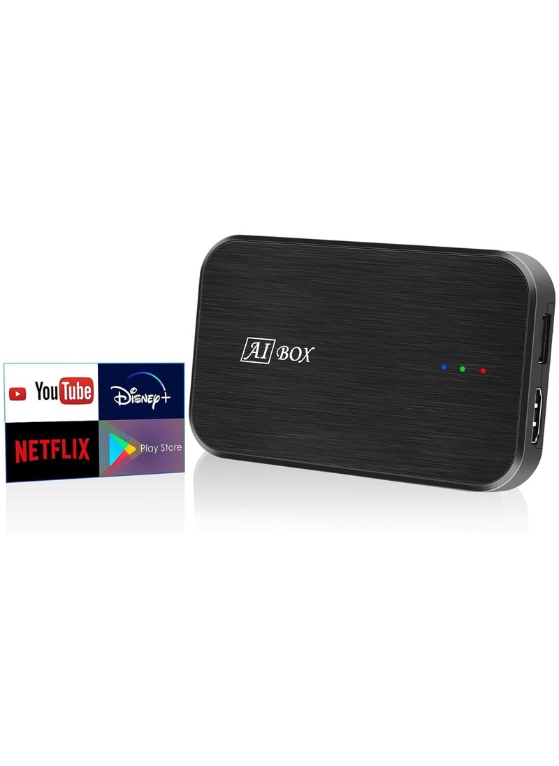 SHEZA STAR Android AI Box, CarPlay 2+32GB Wireless Adapter for YouTube Netflix Google Play Store, 3 in 1 Convert Wired to Wireless Apple CarPlay and Android Auto, Android latest version, HDMI Output  - Image 3