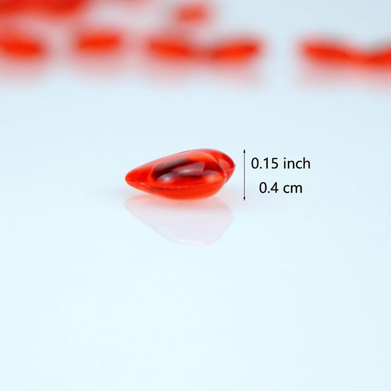 SaktopDeco 300 PCS Miniature Red Heart Tiny Red Plastic Heart Micro Red Hearts Bulk for Vase Filler Valentines Festival Tabletop Decor - Image 3