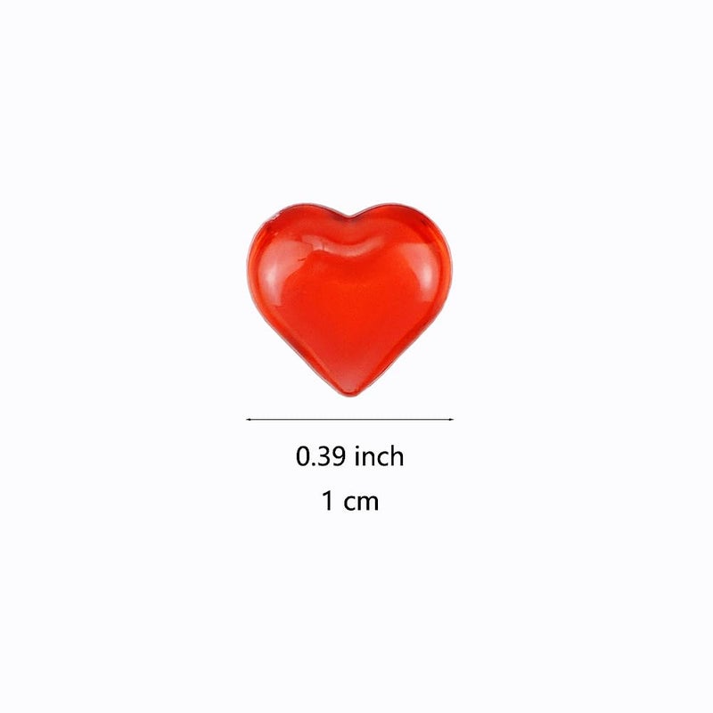 SaktopDeco 300 PCS Miniature Red Heart Tiny Red Plastic Heart Micro Red Hearts Bulk for Vase Filler Valentines Festival Tabletop Decor - Image 2