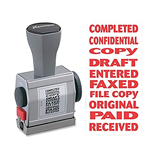 Xstamper(R) 10-In-1 Phrase Stamp, Red - Image 1