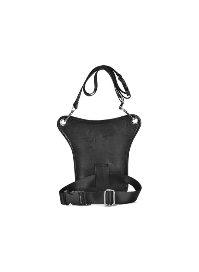 PROMASS Vintage Leather Waist Pack Drop Leg Bag for Men Women Belt Hip Bum Bag Multi-Purpose Motorcycle Bike Outdoor Sports Tactical Cycling Riding Hiking Camping - Image 5