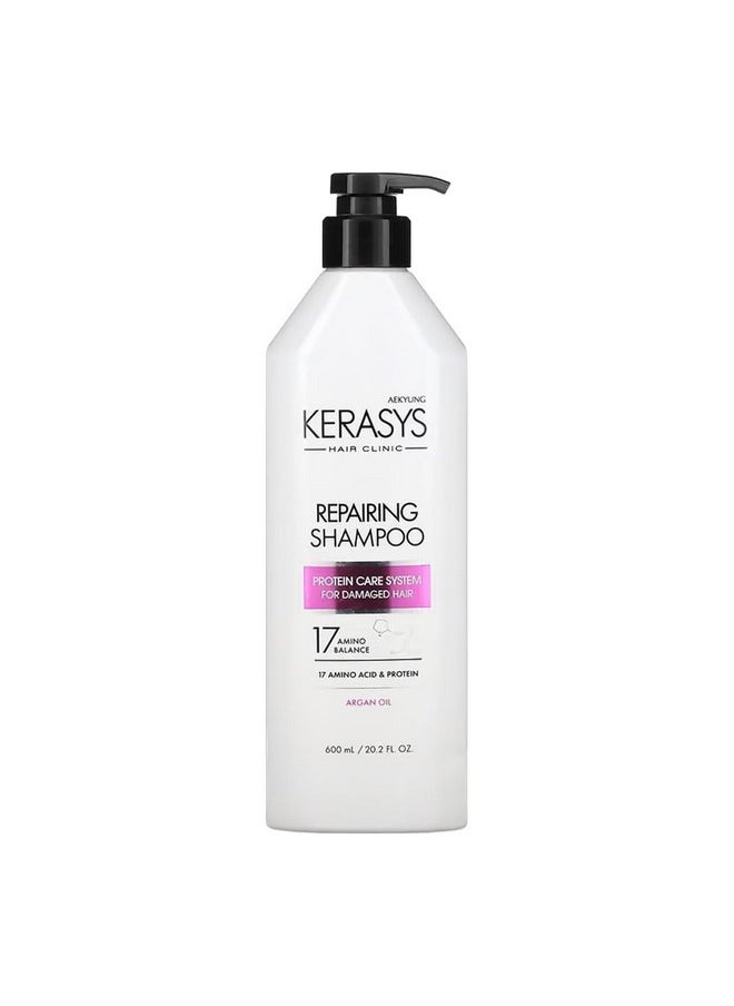 Kerasys Kerasys Hair Clinic Protein Care System for Damaged Hair Argan Oil REPAIRING 20.2 fl oz / 600 ml (Shampoo 1-Pack)  - Image 1