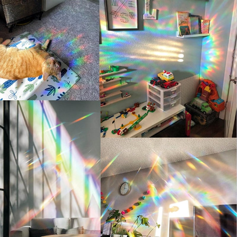 SYOSI Dragon Dreamcatcher Suncatcher, Stained Glass Window Hanging, Dragons Ornament for Indoor & Outdoor Decor, Unique Garden Hanging Decoration for Dragon Fans, 20 * 20 * 0.2cm - Image 3