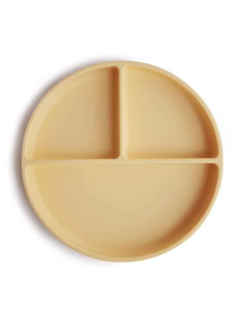 Mushie Silicone Plate Pale Daffodil - Image 1