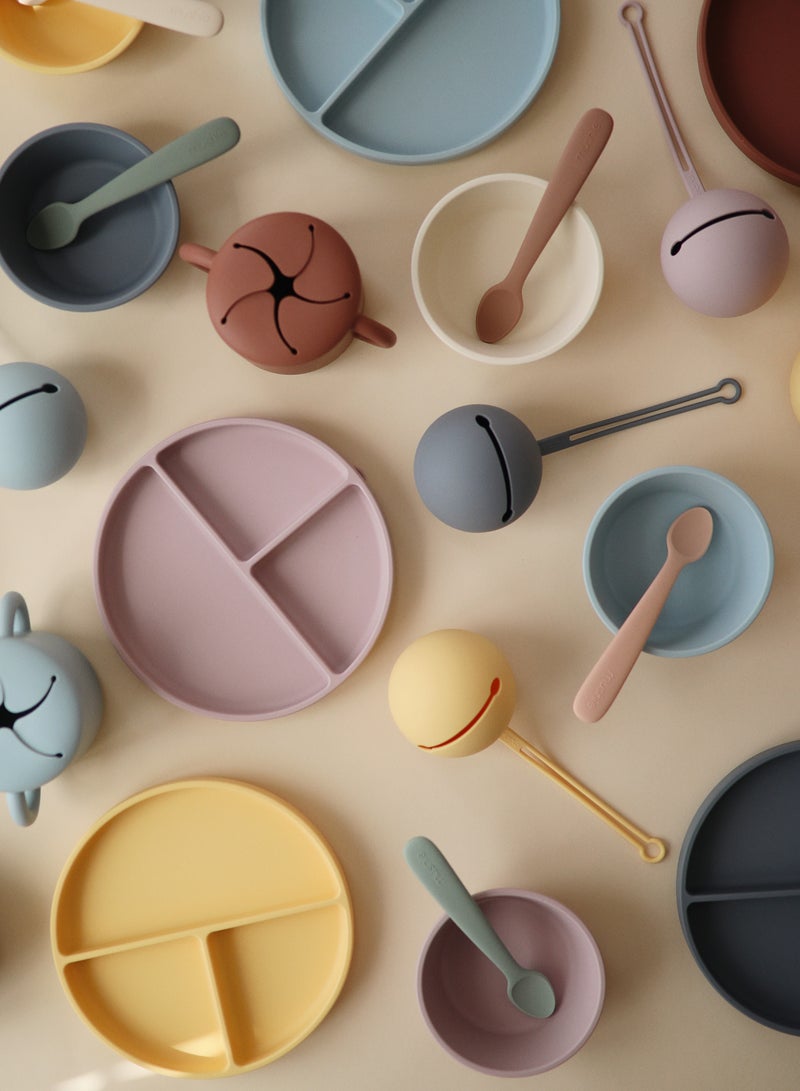 Mushie Silicone Plate Pale Daffodil - Image 3