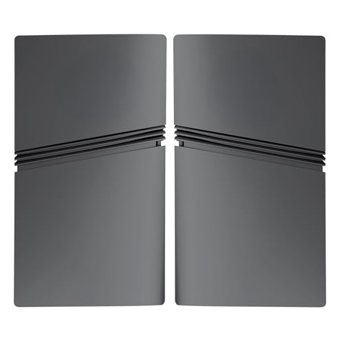 PEYANZ Faceplate for PS5 Pro (Digital Edition), Cover Plate, ABS Shell, Matt Skin, with Extra 2 Controller Silicone Covers (Black) - Image 4