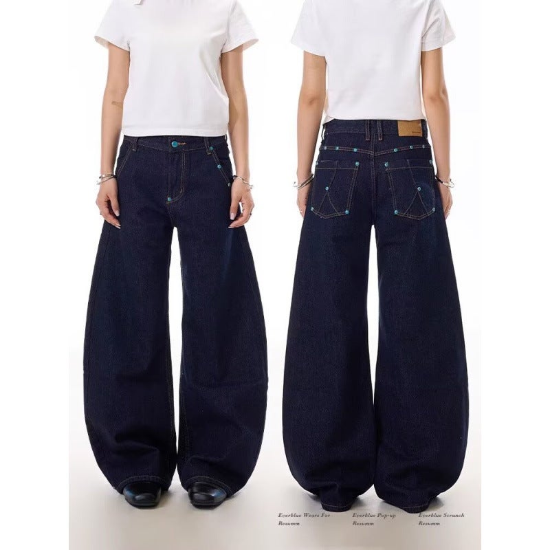 Unisex Casual Daily Denim Jeans - Image 2