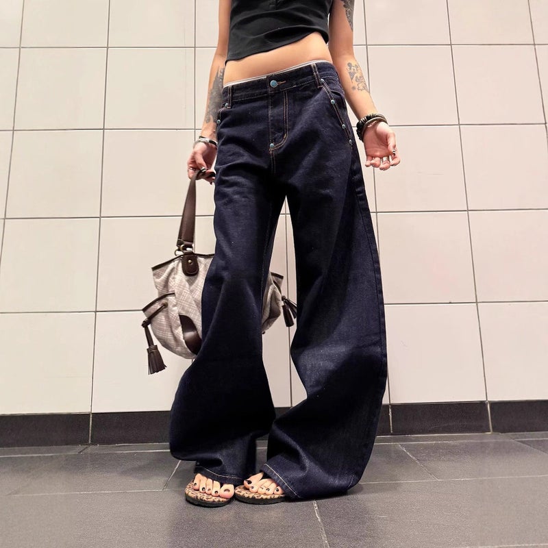 Unisex Casual Daily Denim Jeans - Image 3
