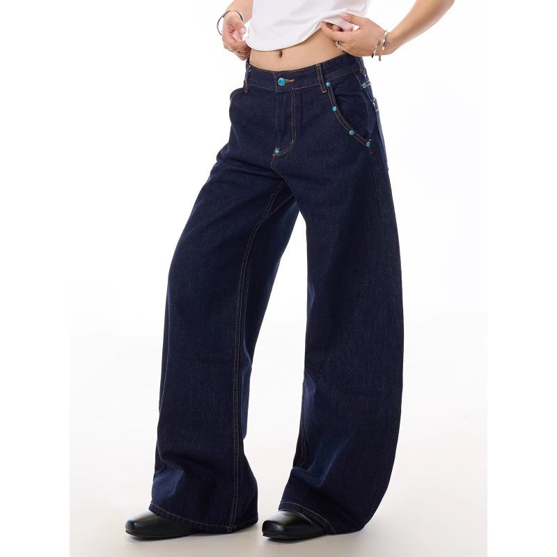 Unisex Casual Daily Denim Jeans - Image 4