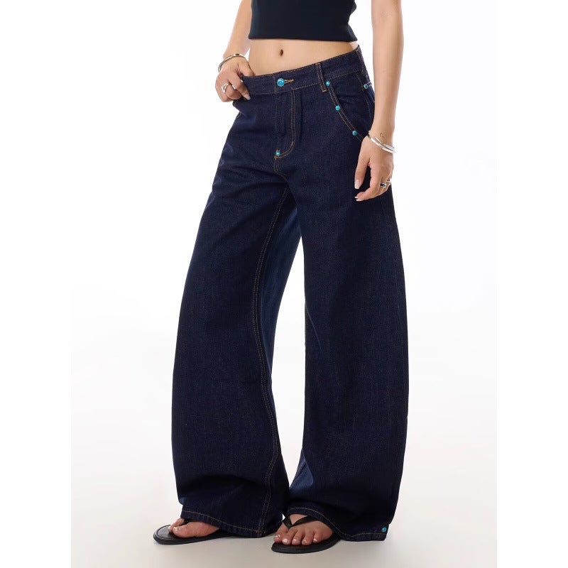 Unisex Casual Daily Denim Jeans - Image 1