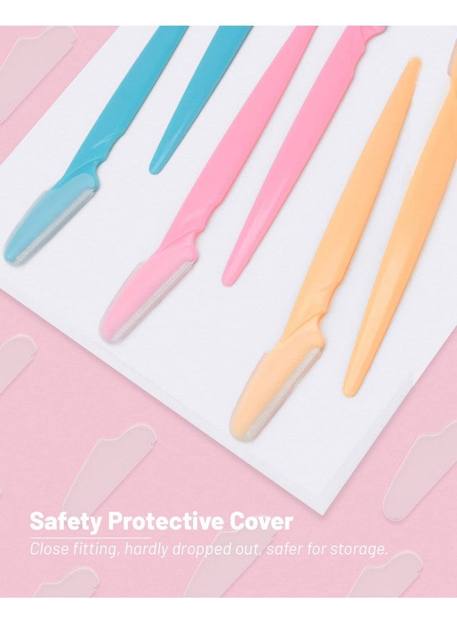 MoHern Eyebrow Razor For Women 12 Pcs Dermaplaning Tool For Face Professional Face Razor For Women Facial Hair Remover - Image 5