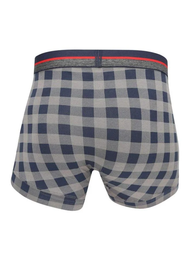 جوكي Jockey Men Check Trunks Grey Medium