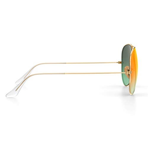 HiCycle2 Suitable/Replacement for Ray-Ban 3025 Aviator Sunglasse Temple Arms Nose Pads Temple Tips if Applicable (golden arm+clear temple) - Image 5