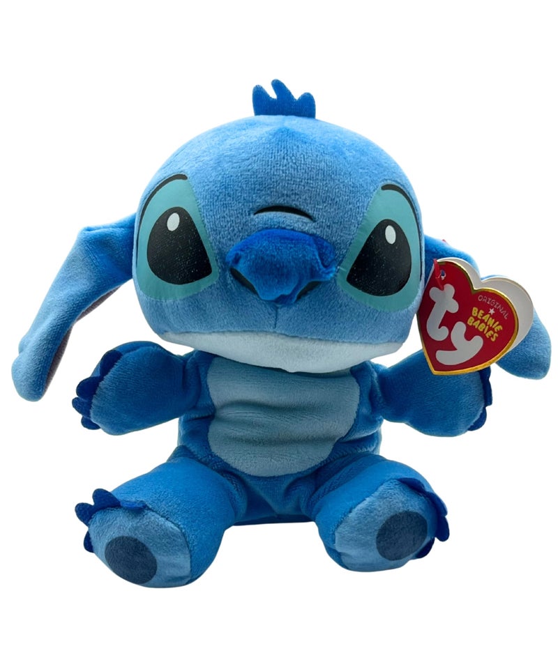 TY Beanie Baby Stitch - (Soft Body) -6", Blue - Image 1
