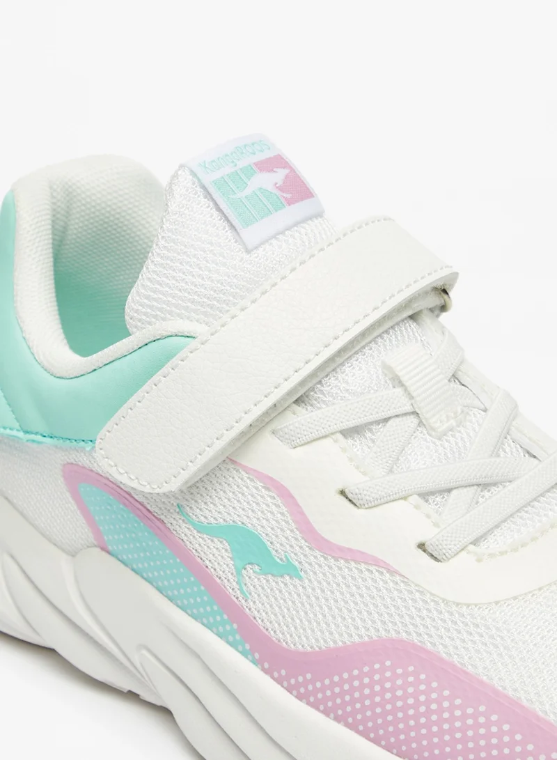kangaROOS Kangaroos Girls' Textured Casual Sneakers With Hook And Loop Closure