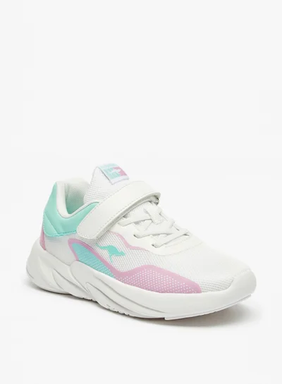 kangaROOS Kangaroos Girls' Textured Casual Sneakers With Hook And Loop Closure