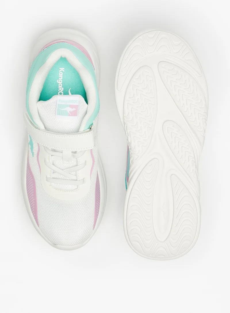 kangaROOS Kangaroos Girls' Textured Casual Sneakers With Hook And Loop Closure