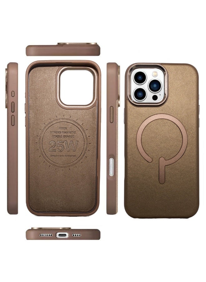 Aztech حافظة جلدية متميزة AZTECH 16 Pro بتصميم تيتانيوم صحراوي - Image 1