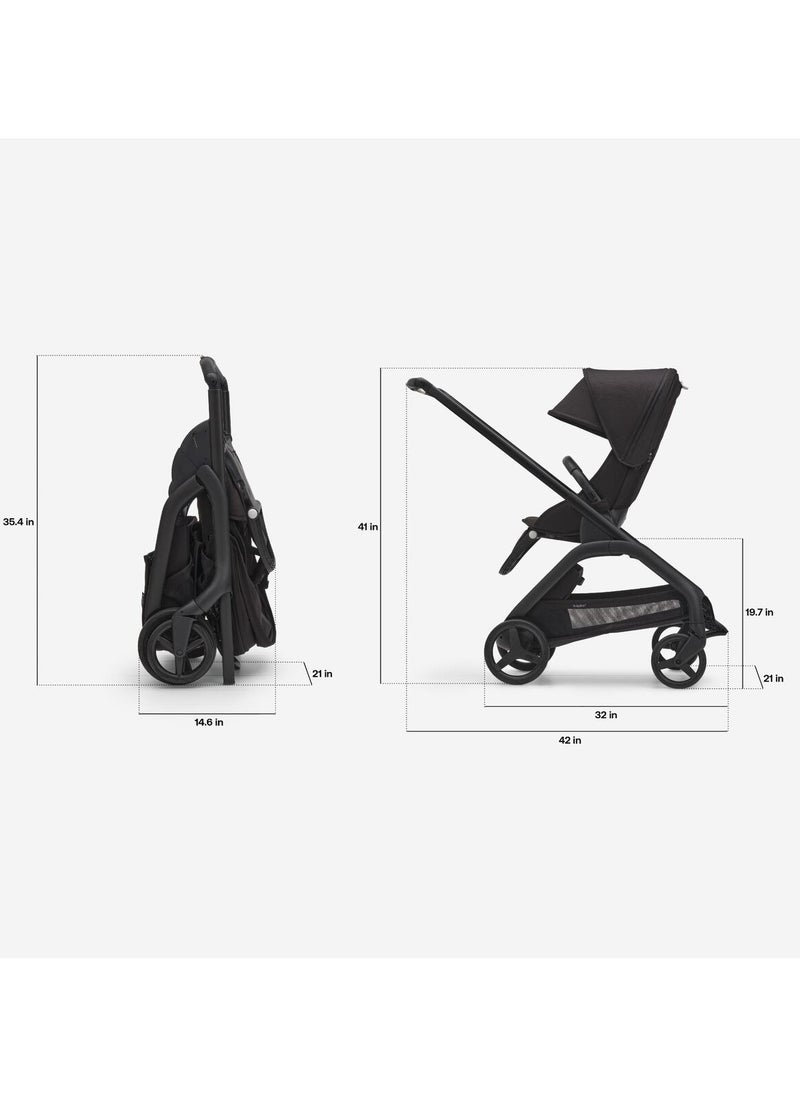 Bugaboo - Dragonfly Stroller - Black/Midnight Black - Image 1