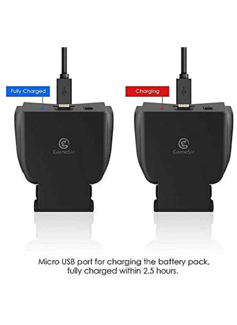 GameSir - GameSir Playstation 4 Battery Pack, GameSir Playstation Battery Pack, Rechargeable Smart Game Charger, Battery Pack Fully Charges in 2 Hours, PlayStation 4 / PS4 Slim / PS4 Pro Controller - Image 1