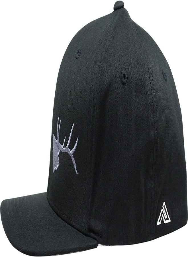 LINDO Flexfit Pro Style Hat - Bugling Elk (Black-LXL) - Image 2