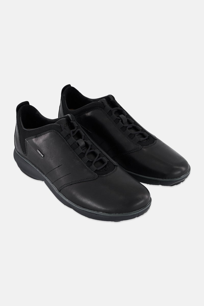 GEOX Men U Nebula Lace Up Casual Shoes, Black - Image 1