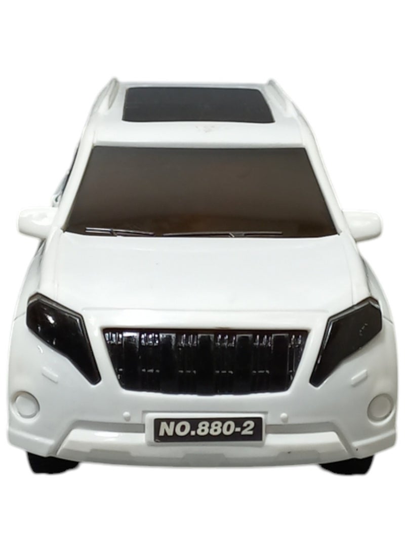 Toy Box SUV Model Car Toy With Light & Sound for Kids White - Image 5