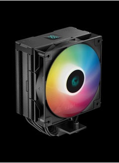 DEEPCOOL AG400 DIGITAL BK ARGB Air Cooler - 120mm Fan, 4 Heatpipes, 500-2100 RPM, 75.89 CFM, 31.6 dB(A), Addressable RGB, Hydro Bearing, 636g, 125×92×152.7 mm, 4-pin PWM, 12V/5V, USB 2.0/3-pin Connector | R-AG400-BKADMN-G-1  - Image 2