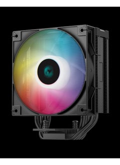 DEEPCOOL AG400 DIGITAL BK ARGB Air Cooler - 120mm Fan, 4 Heatpipes, 500-2100 RPM, 75.89 CFM, 31.6 dB(A), Addressable RGB, Hydro Bearing, 636g, 125×92×152.7 mm, 4-pin PWM, 12V/5V, USB 2.0/3-pin Connector | R-AG400-BKADMN-G-1  - Image 3
