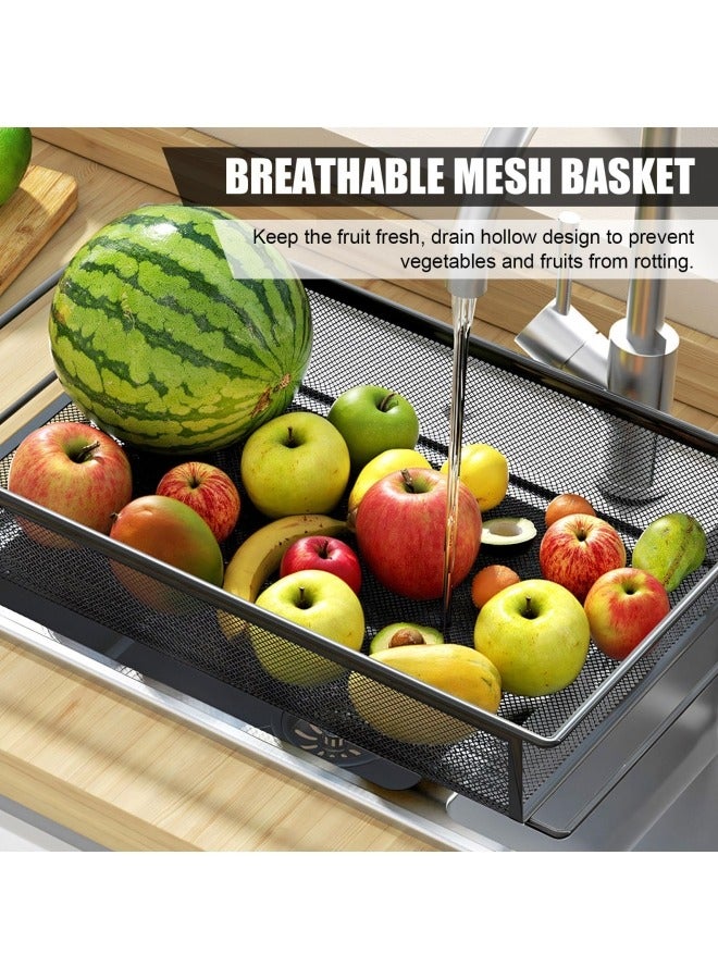 جيجيرو عربة دوارة سلكية شبكية من 4 طبقات، عربة أدوات تنظيم تخزين المطبخ، عربة تخزين فنية معدنية بالكامل مع عجلات و4 خطافات جانبية باللون الأسود - Image 5