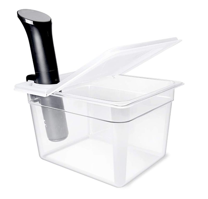 Everie Sous Vide Container 12 Quarts with Universal Collapsible Hinged Lid, Compatible with All Anova Models, Joule, Wancle, Instant Pot and Other Cookers, EVC-TY-PP - Image 5