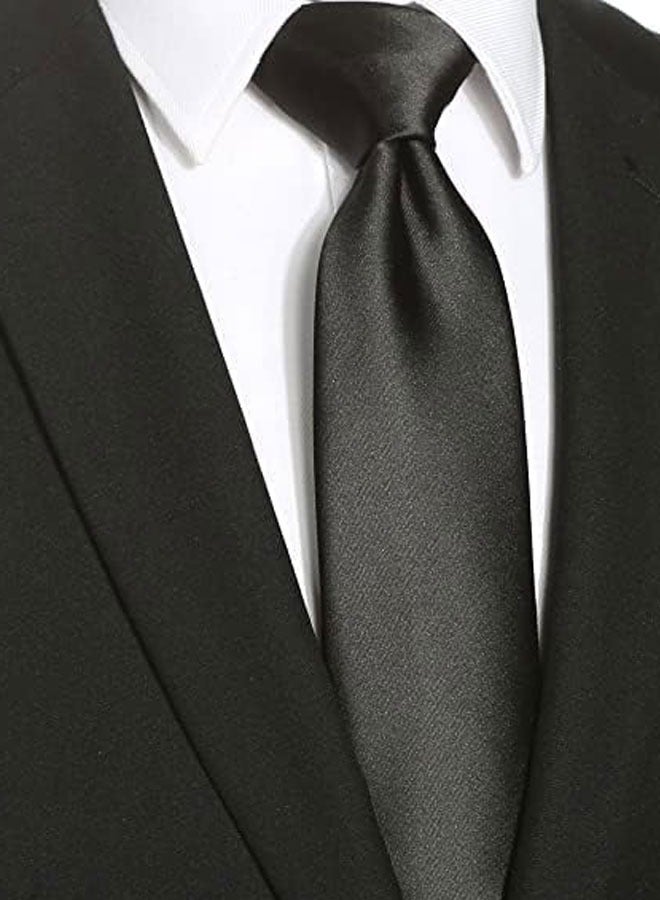 HAWAWA Men's Ties Polyester Solid Pure Color 6CM Plain Slim Necktie Skinny Neck Ties For Men - Image 4