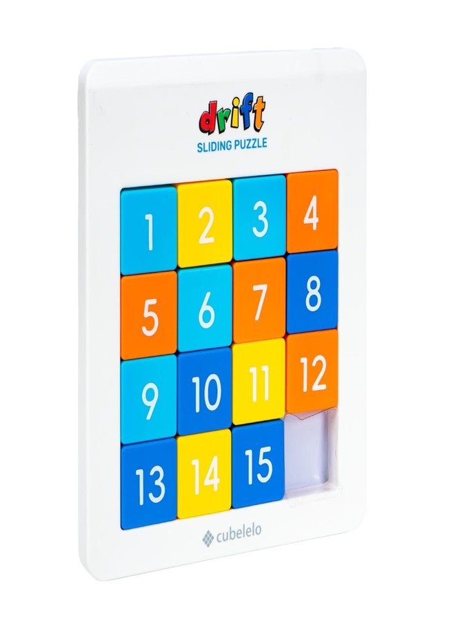 Cubelelo Drift Number Sliding Magnetic Puzzle 4x4 | Toys For 6-10 Years Old Boys & Girls | 15-Blocks Brain Teaser Puzzle Game for Kids | Educational, Learning, Activity Toy for Return & Birthday Gifts - Image 1